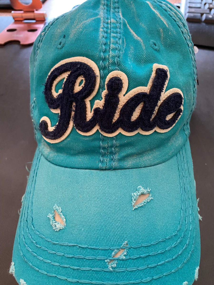 Ride Turquoise Ball Cap – Wicked Miss Off Road Clothing