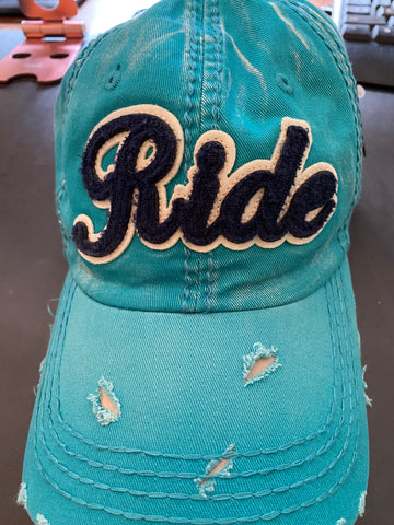 Ride Turquoise Ball Cap